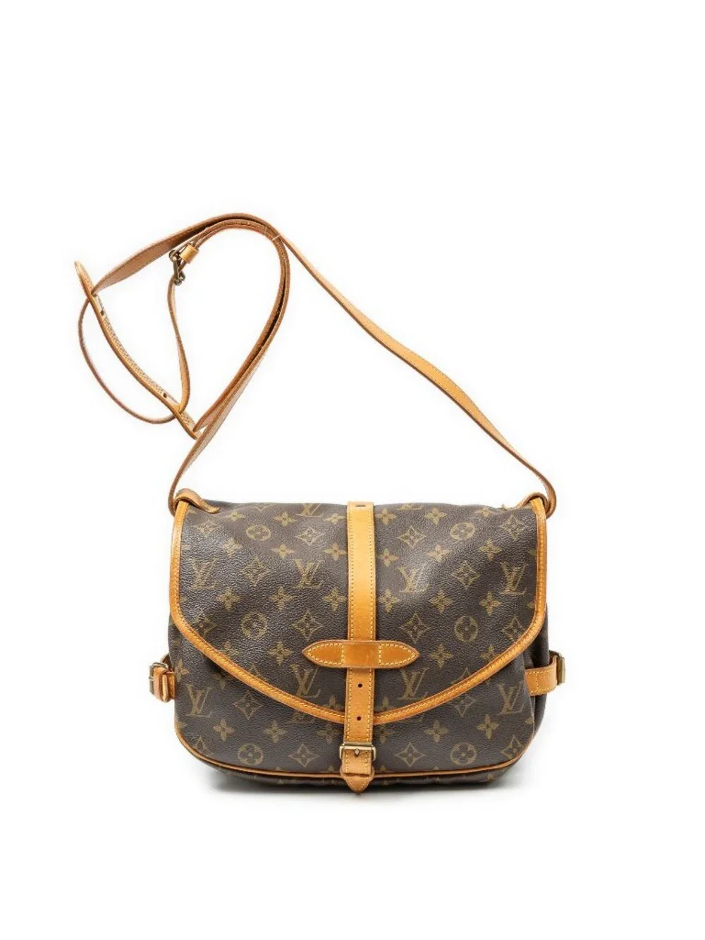 Louis Vuitton Saumur Brown Monogram Canvas Crossbody